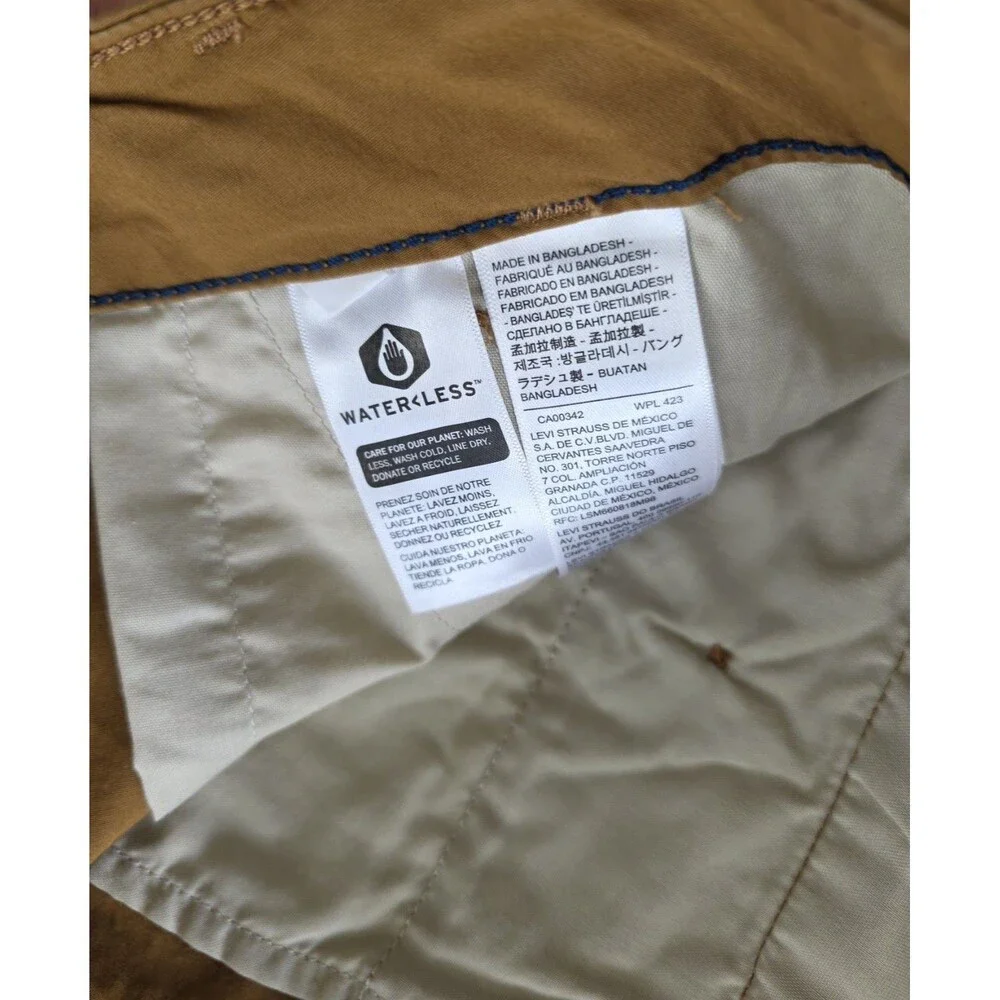 Levi's Men's XX Cargo Taper Stretch Chino Pants 31 x 32 Tobacco Brown - NEW